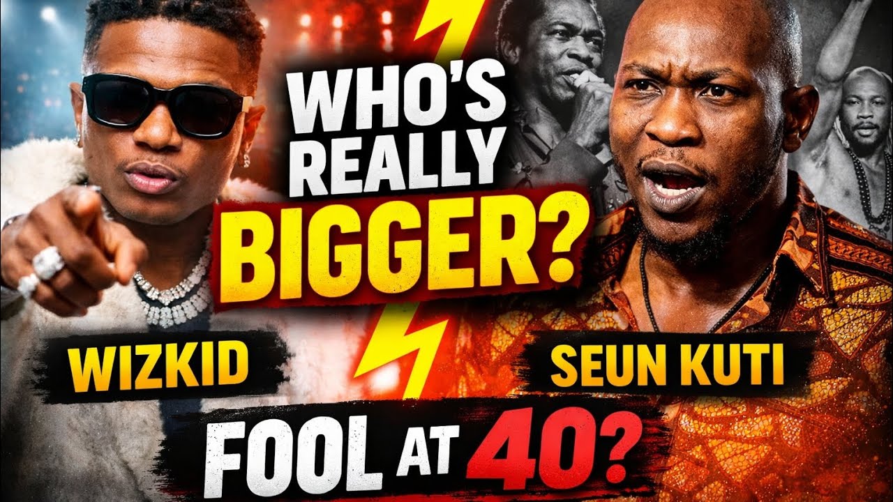 BREAKING!! Wizkid Claps Back at Seun Kuti — “I’m Bigger Than Fela” Sparks Outrage