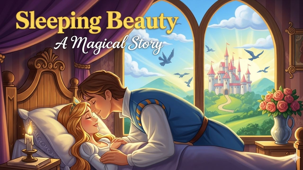 🌹 Sleeping Beauty – A Magical Kids Fairy Tale About Love & Perseverance 🌙✨