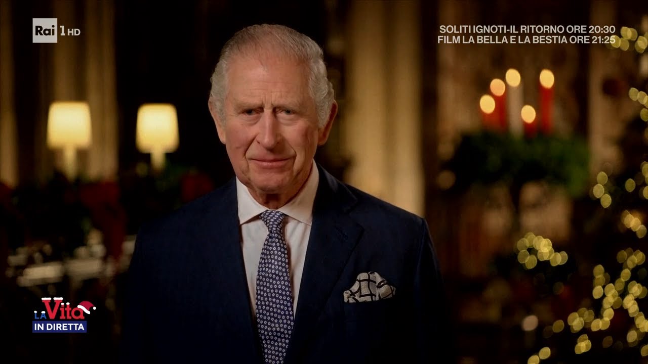 Re Carlo III, il primo discorso per Natale - La Vita in diretta - 26/12/2022