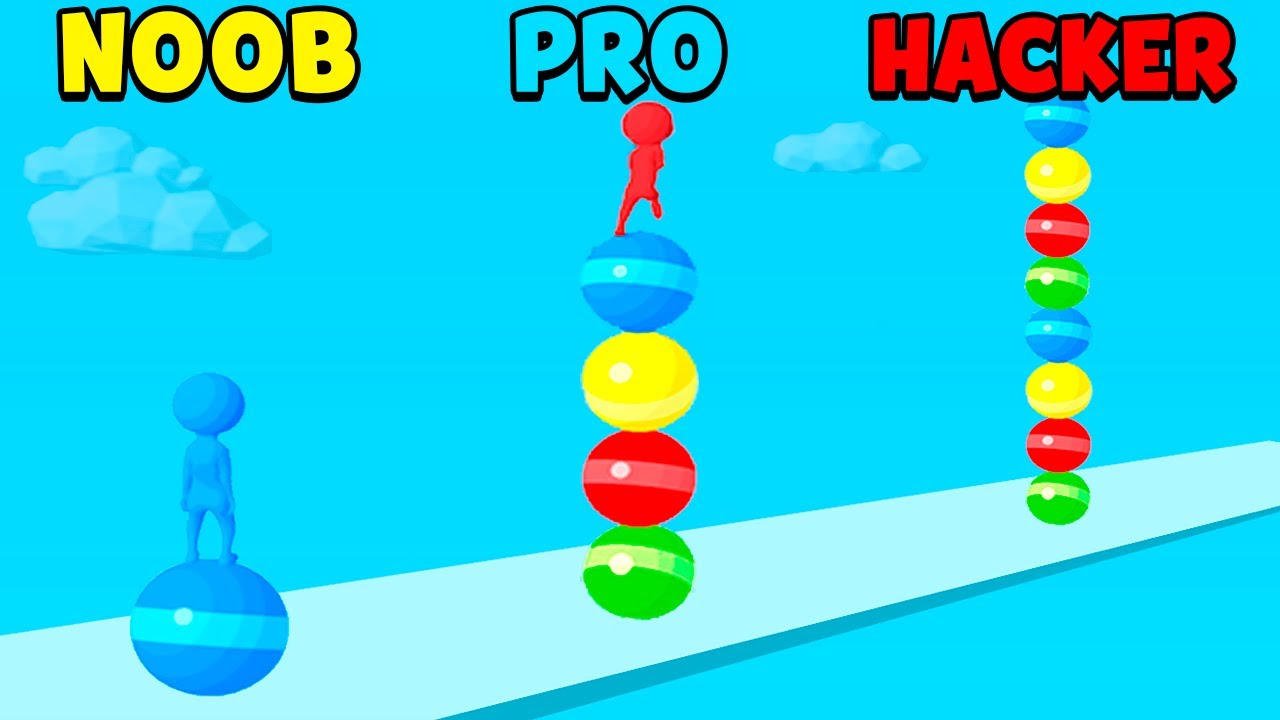 NOOB vs PRO vs HACKER - Stack Rider
