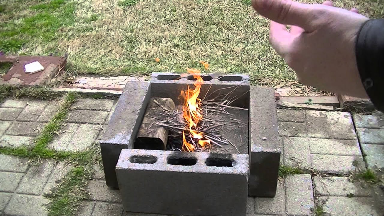 Lean-To fire building method