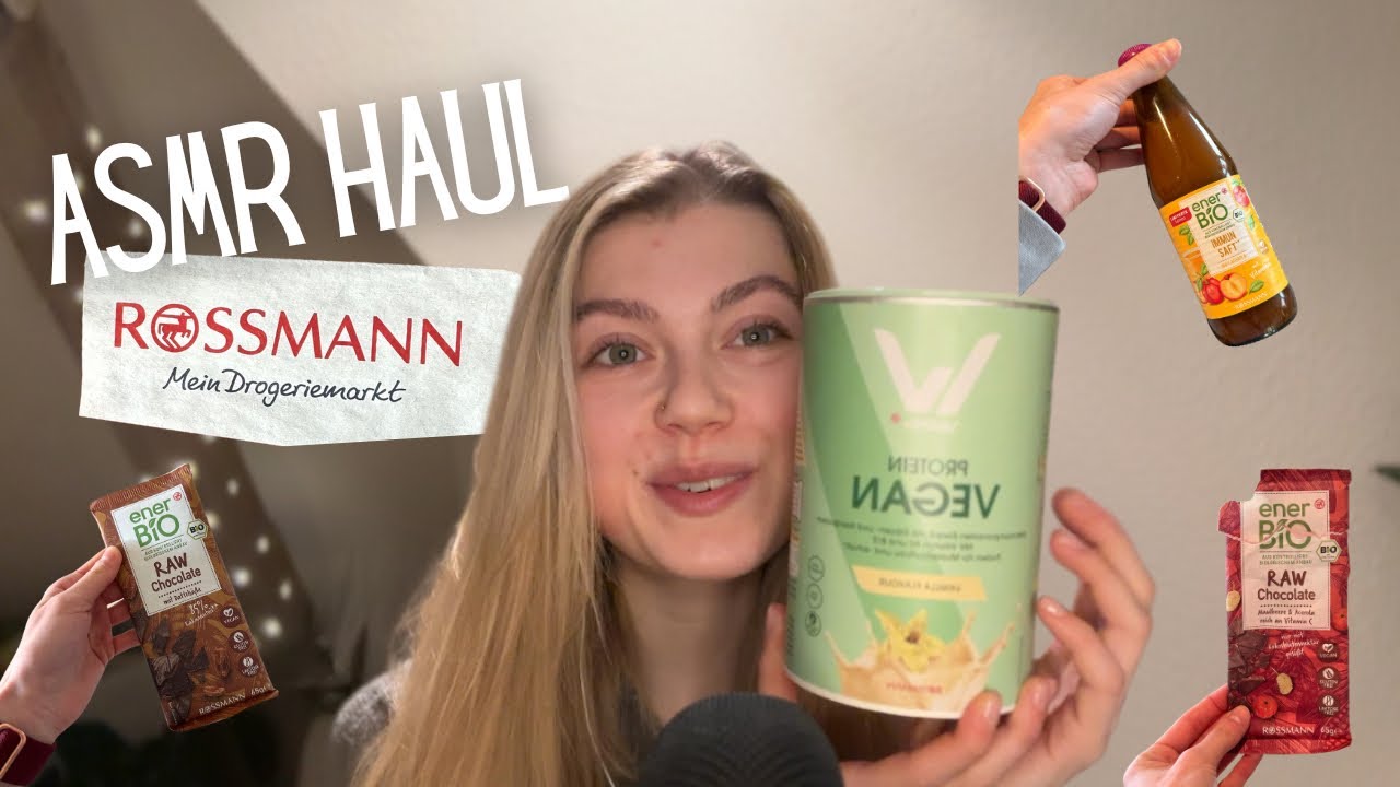 ASMR: XXL Rossmann Haul (Lebensmittel) | tapping, scratching, whispering 🦋