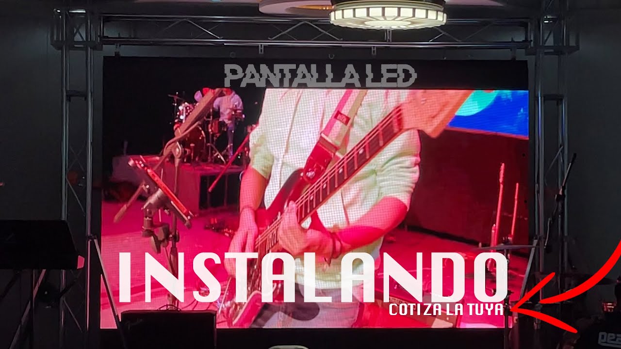 Instale la pantalla led ideal para todos - fácil montaje, para exterioriores, pich 3.9 modulos 50x50