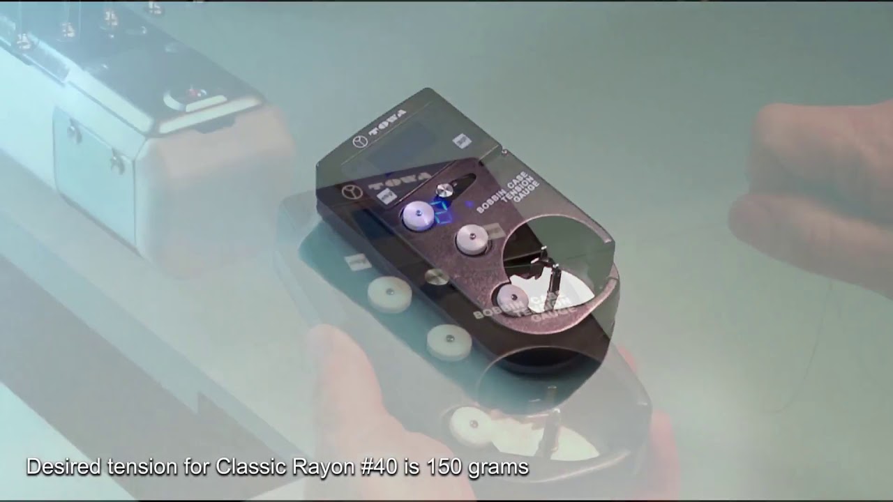 how to use the digital tension gauge top thread