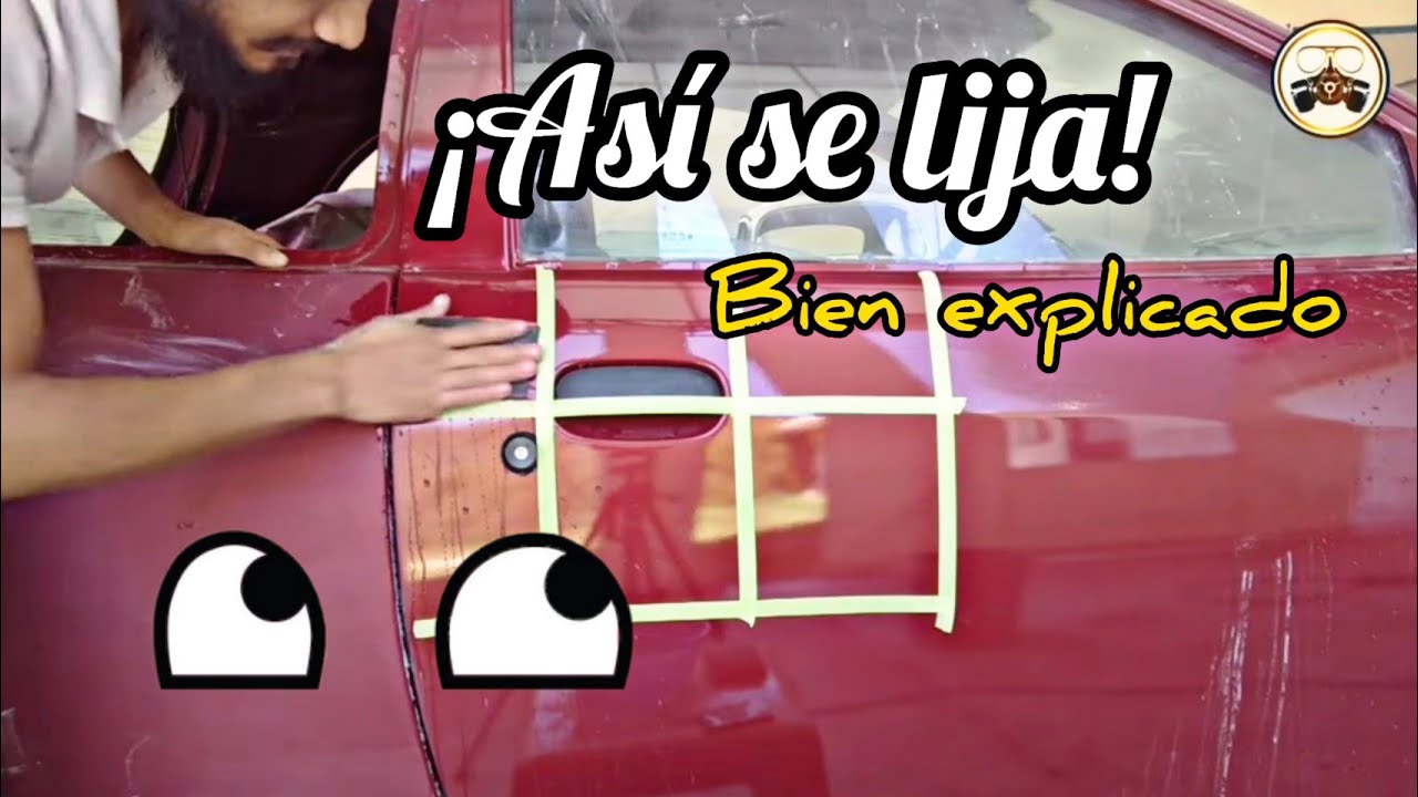 LIJADO de pintura nueva para PULIDO
