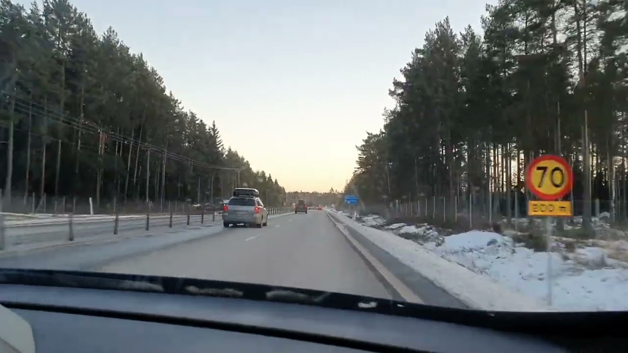 🛑🚘 Landsvägen mot hälla Västerås 🚘🛑 #uppkörning #sverige #körprov #körkort #snö #sweden.
