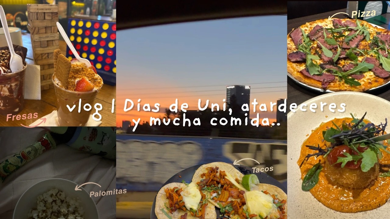 Vlog | Días de Uni, atardeceres y mucha comida.. ⋆˙⟡⋆☕︎ ˖