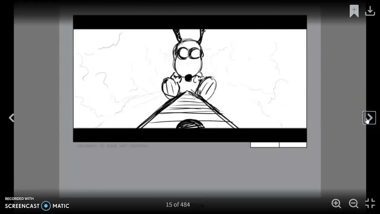 The Peanuts Movie Storyboard: Snoopy vs Red Baron