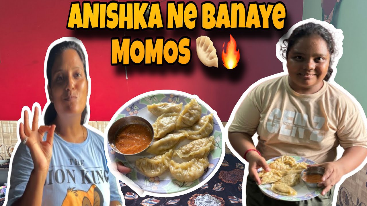 Anishka Ne Banaye Momos 🥟 | Ghar Pe Street Style Momos 😍