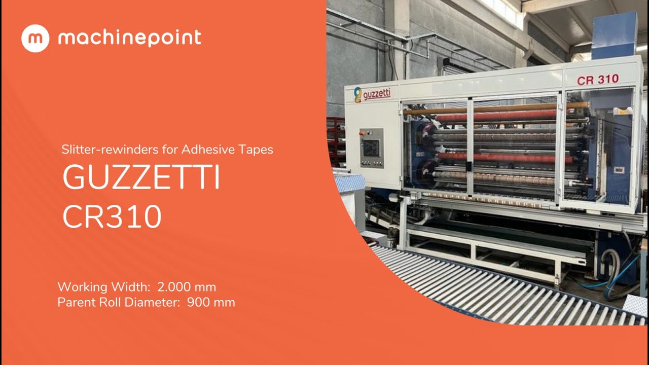 GUZZETTI CR310 Slitter-rewinders for Adhesive Tapes | GUZZETTI Machines