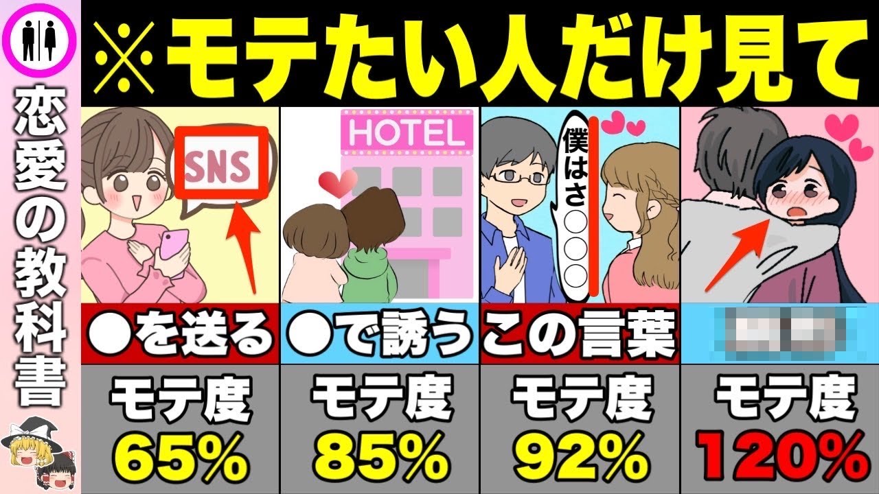 ※ガチでモテる人だけが使っているテクニック【恋愛心理学】