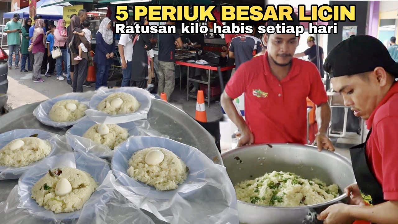 5 PERIUK BESAR HABIS sampai orang beratur SEPANJANG INI?cannot BRAIN BRO !!