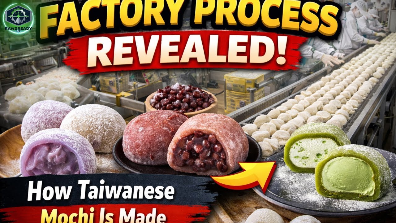 Factory Process Revealed: How Taiwanese Mochi Is Made
