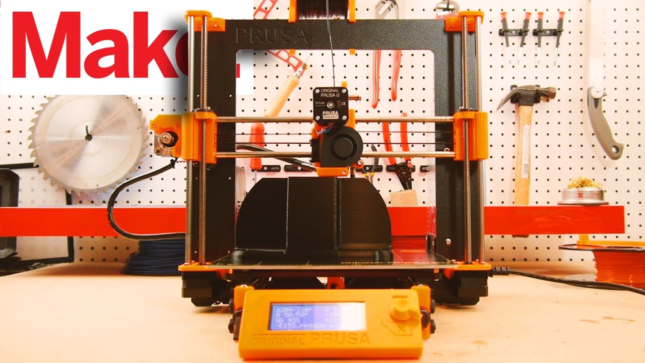 Make:'s Best 3D Printer for 2017: Prusa i3 Mk 2