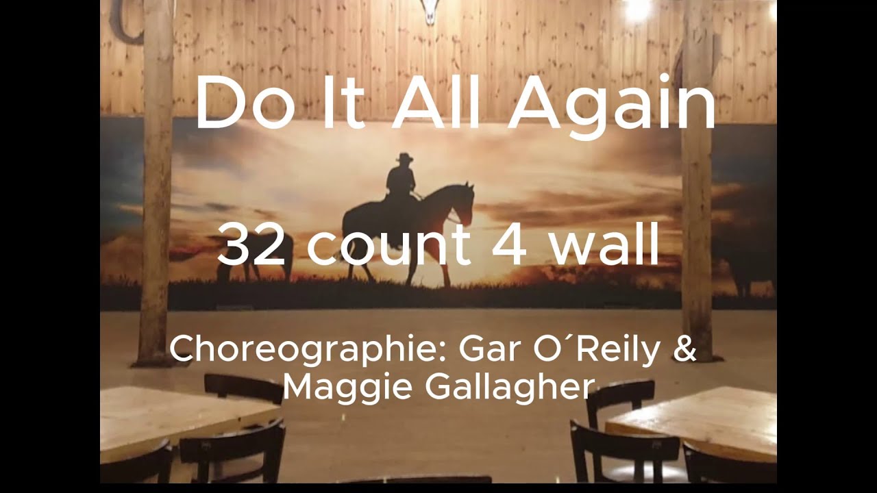 DO IT ALL AGAIN / LINE DANCE / STEPS (TUTORIAL)