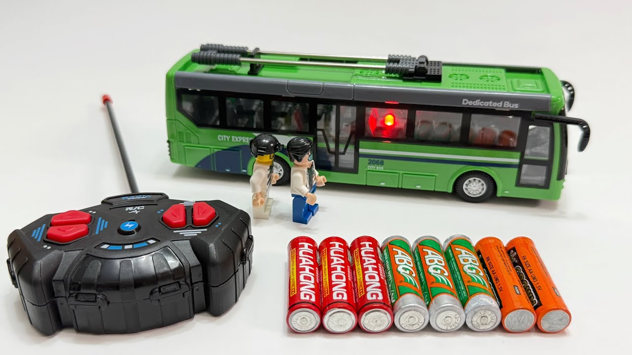 Unboxing Remote Control City Dedicated Bus, Electric Helicopter, RC Urban Truck, Electric Jellyfish 
