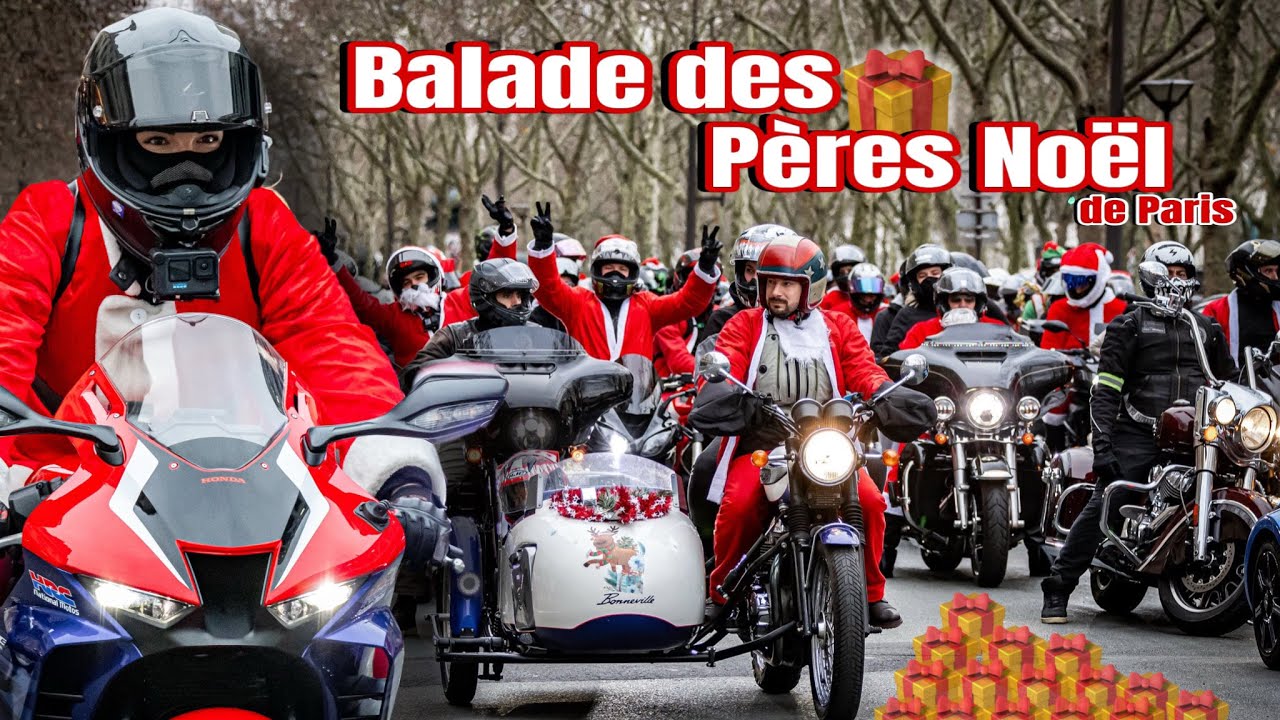 BALADE DES PÈRES NOËL 2024 🧑‍🎄 Première fois avec le CBR 1000 RR 🥵