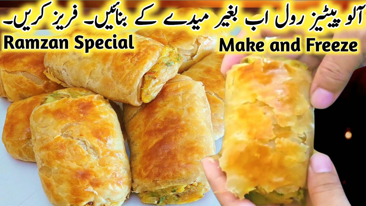 How to make Crispy aloo Pattie,Crispy wheat flour Patties Roll Recipe,Make & Freeze Recipe