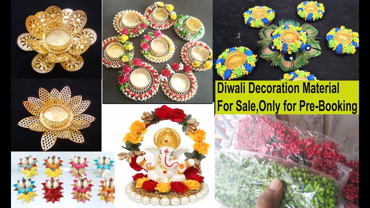 Diwali Decoration Material For Sale | Decoration diya sets with price, Online Sale // kalpana ambati