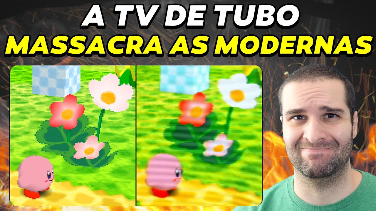 A TV de Tubo Massacra as Modernas nos Retro Games - Veja o Vídeo Em Tela Cheia - CRT