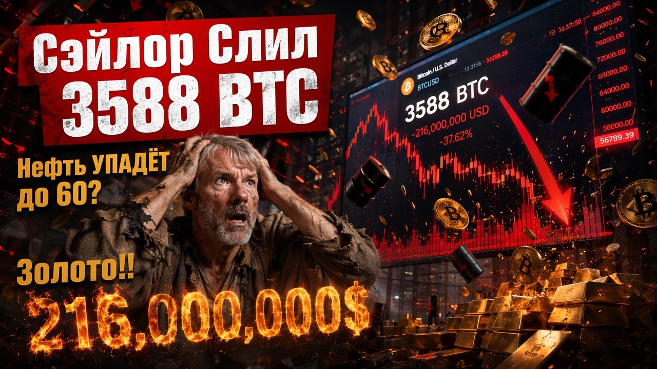 Saylor SHOCKED: Dumped 3,588 BTC!! Will Oil DROP to 60 Dollars? Gold has stabilized