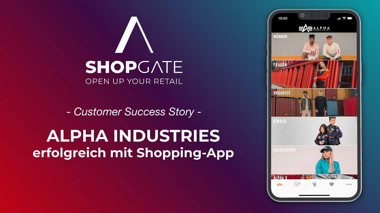 ALPHA INDUSTRIES setzt auf die Shopping-App von Shopgate l Mit eigener App Kunden begeistern! 📱