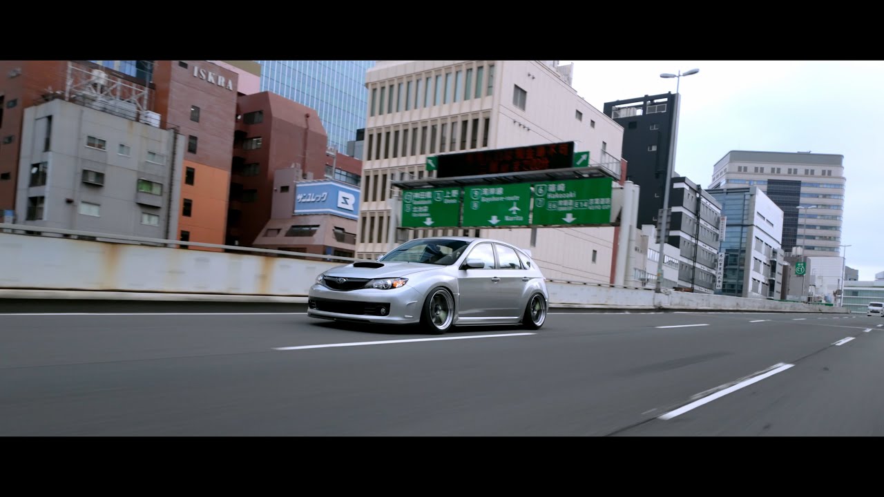 SILVER IMPREZA WRX STI GRB in Tokyo Morning | SUBARU | STATIC | USDM | RAYS | 4K