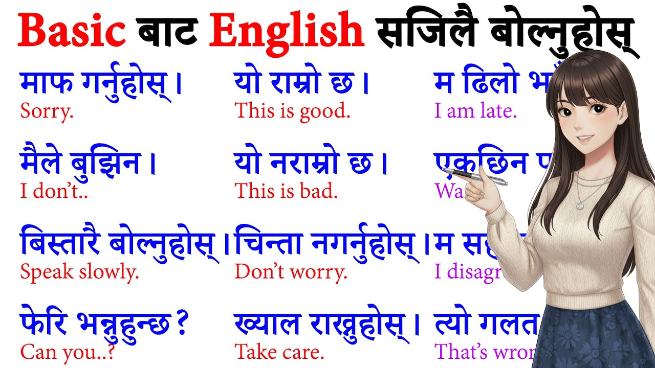 अङ्ग्रेजी कसरी सिक्ने? How to start basic English? English conversation practice