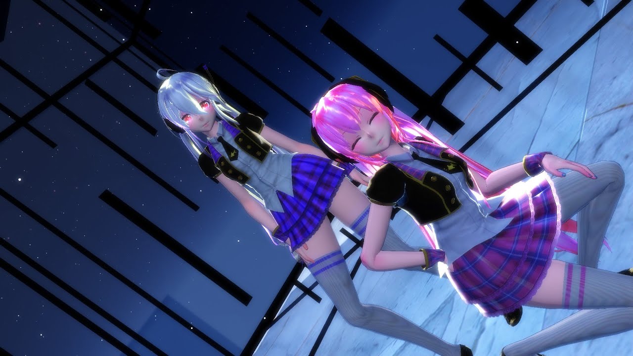 【MMD】   Haku   Luka   KiLLER LADY