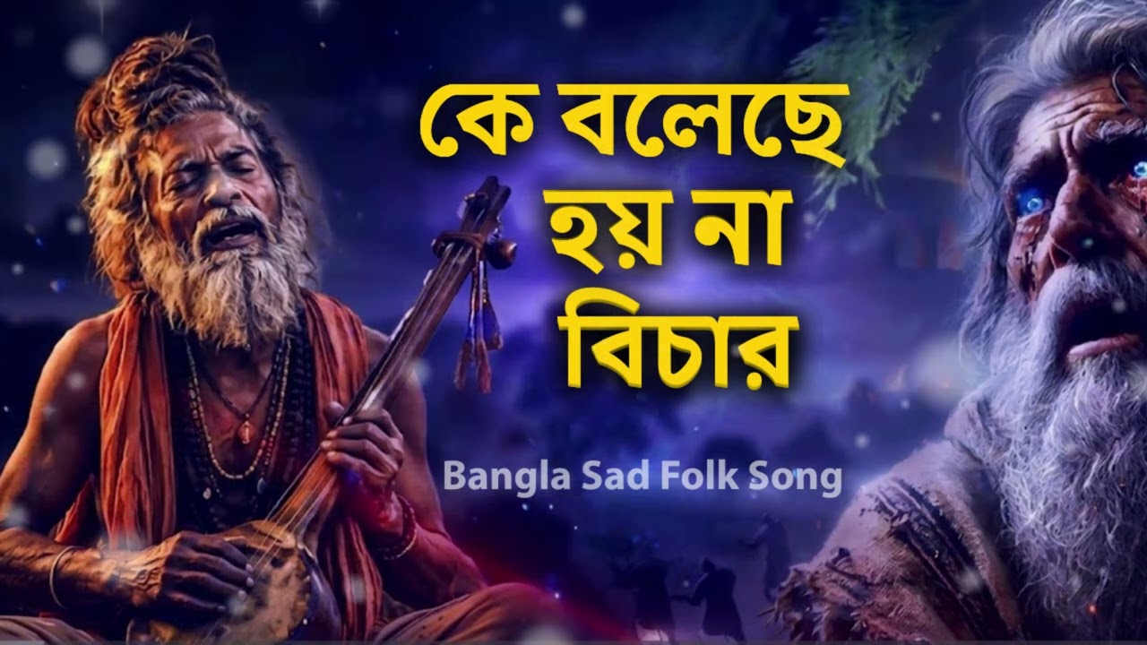 কে বলেছে হয় না বিচার | Ke Boleche Hoy Na Bichar | Bangla Baul Gaan | New Folk Song