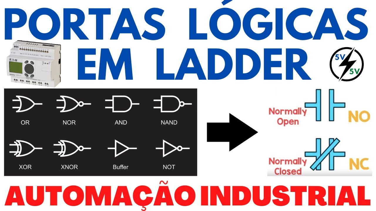 Como fazer operações LÓGICAS em Linguagem LADDER?