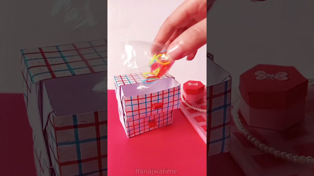 أدراج بالورق ❤️✨️ #diy #najwadiy #handmade #papercraft #diyideas #ورق #أعمال_يدوية