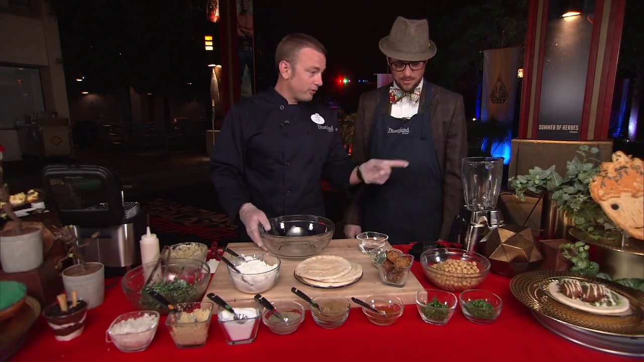 How to Make Savory Strength Falafel Pita - Summer of Heroes at Disneyland Resort