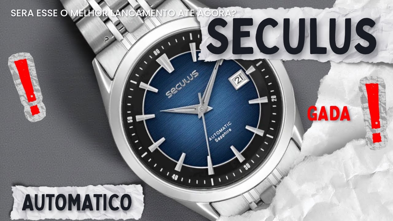 Seculus Automático GADA será esse o melhor relógio da Seculus até agora?