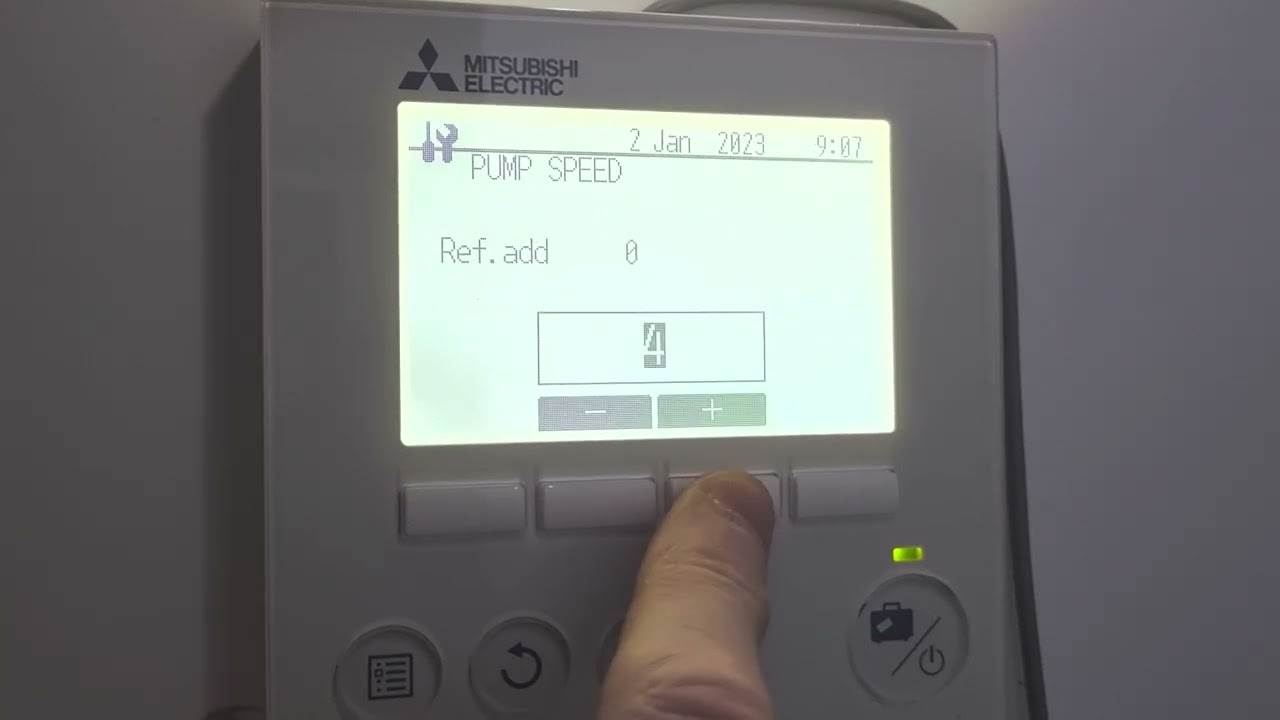 Mitsubishi Ecodan Pump Speed and Flow Rate