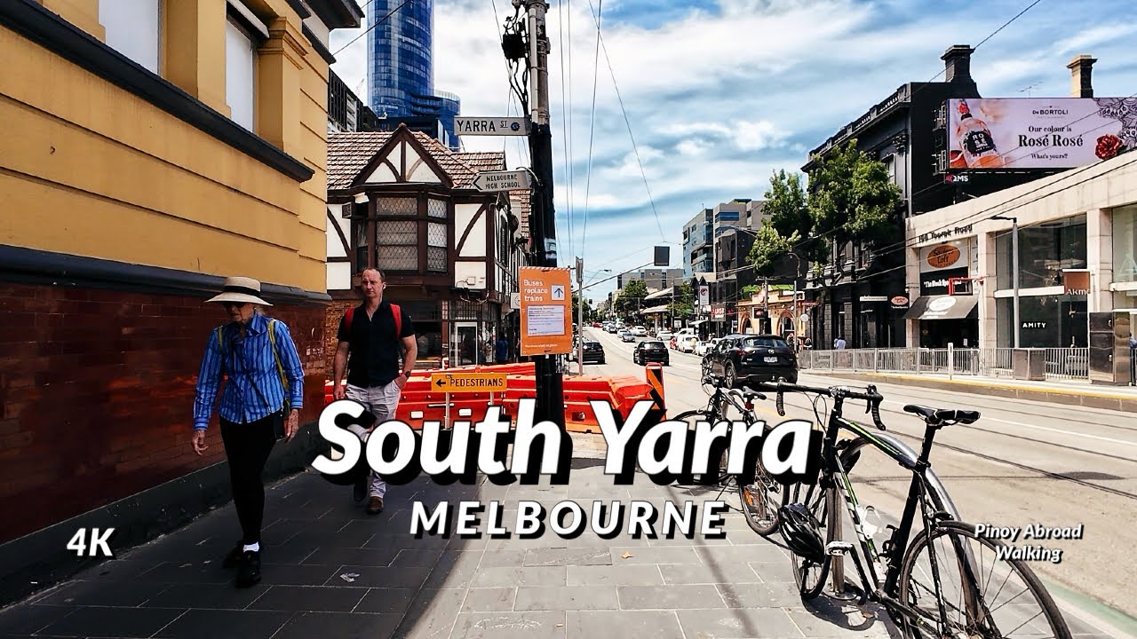 Walking Around South Yarra from Toorak Rd, through Como House & Garden to Chapel St - VIC, Australia