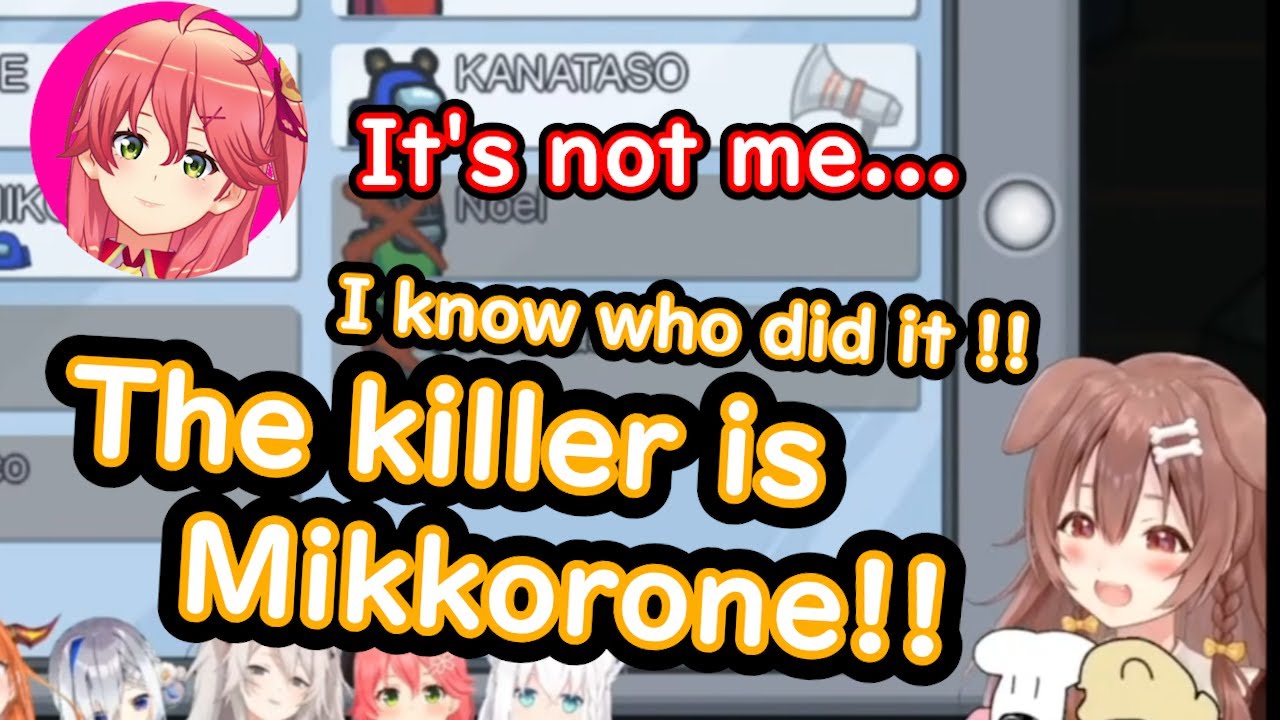 Korone's reasoning skills: The killer is Mikkorone【 Hololive ▷ Eng sub】