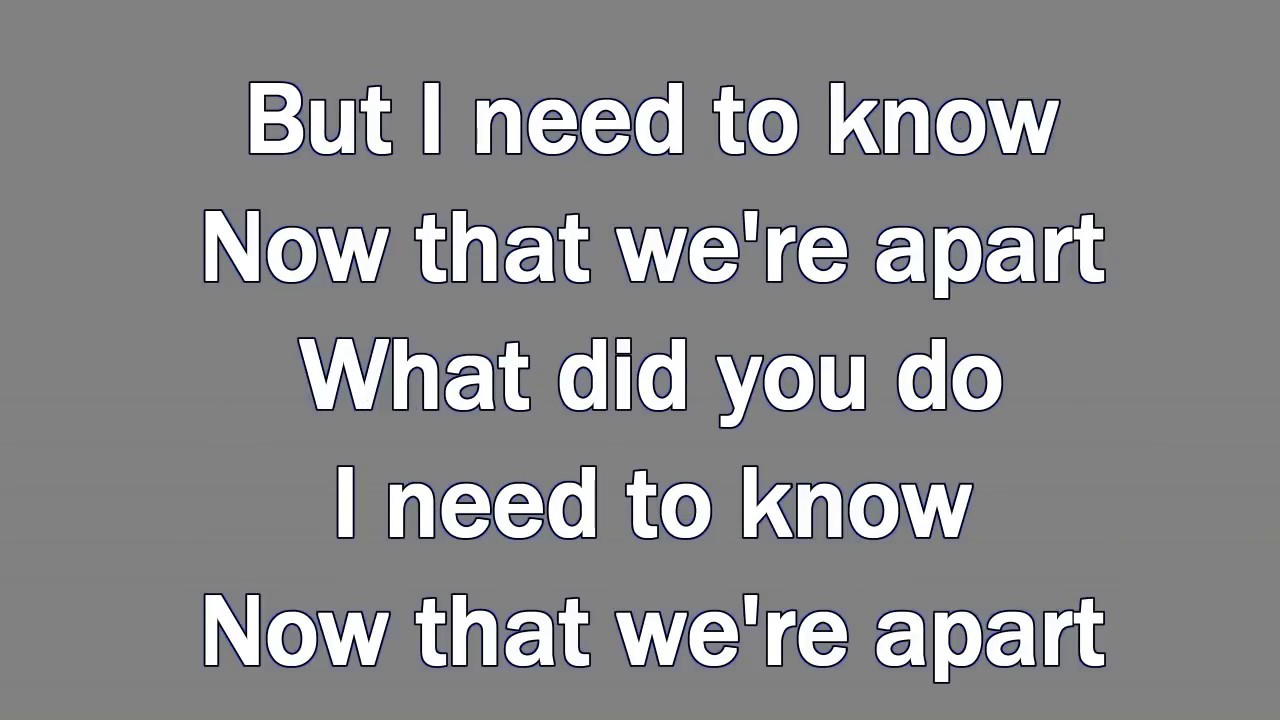 Thomas Sanders- The things we used to share (LYRICS)