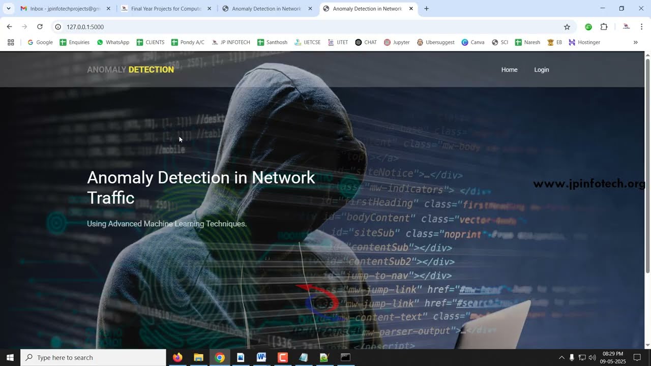 Anomaly Detection in Network Traffic Using Advanced Machine Learning Technique | Python IEEE Project