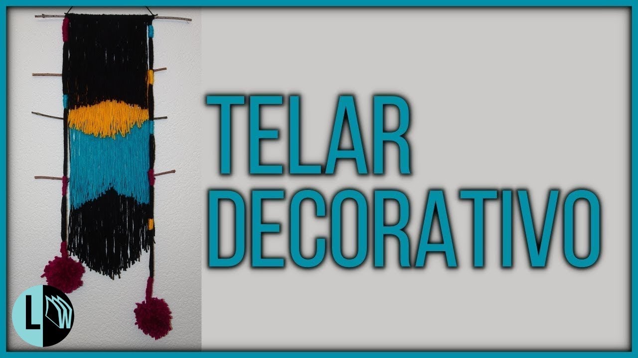 TELAR DECORATIVO fácil y rápido. Paso a paso Flecos y Pompones. Lana Wolle