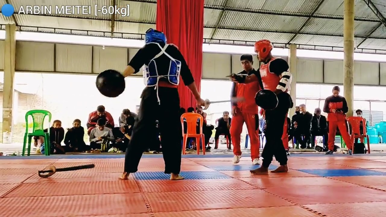 32nd State Thng Ta Championship 2022 🔵blue corner(Arbin meitei) #thang_ta