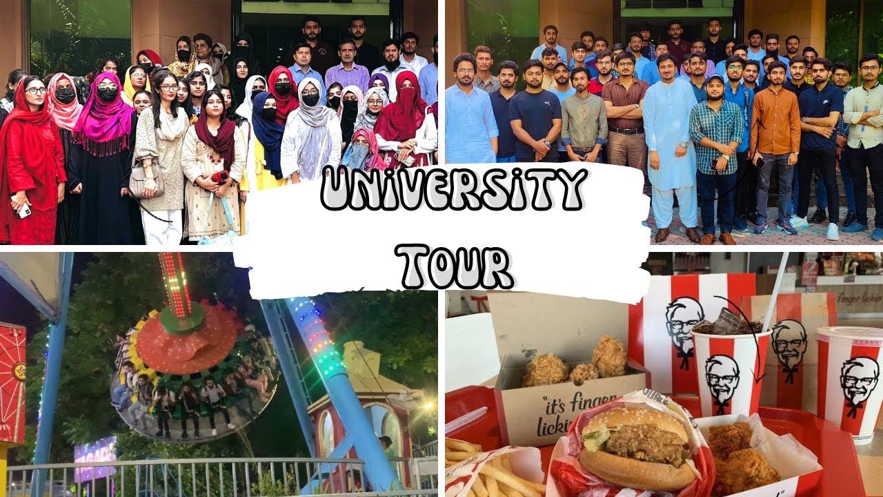 UAF Study Tour Vlog (Part-1) To Lahore - PCSIR Laboratories, Packages Mall, and Joy Land Adventure!