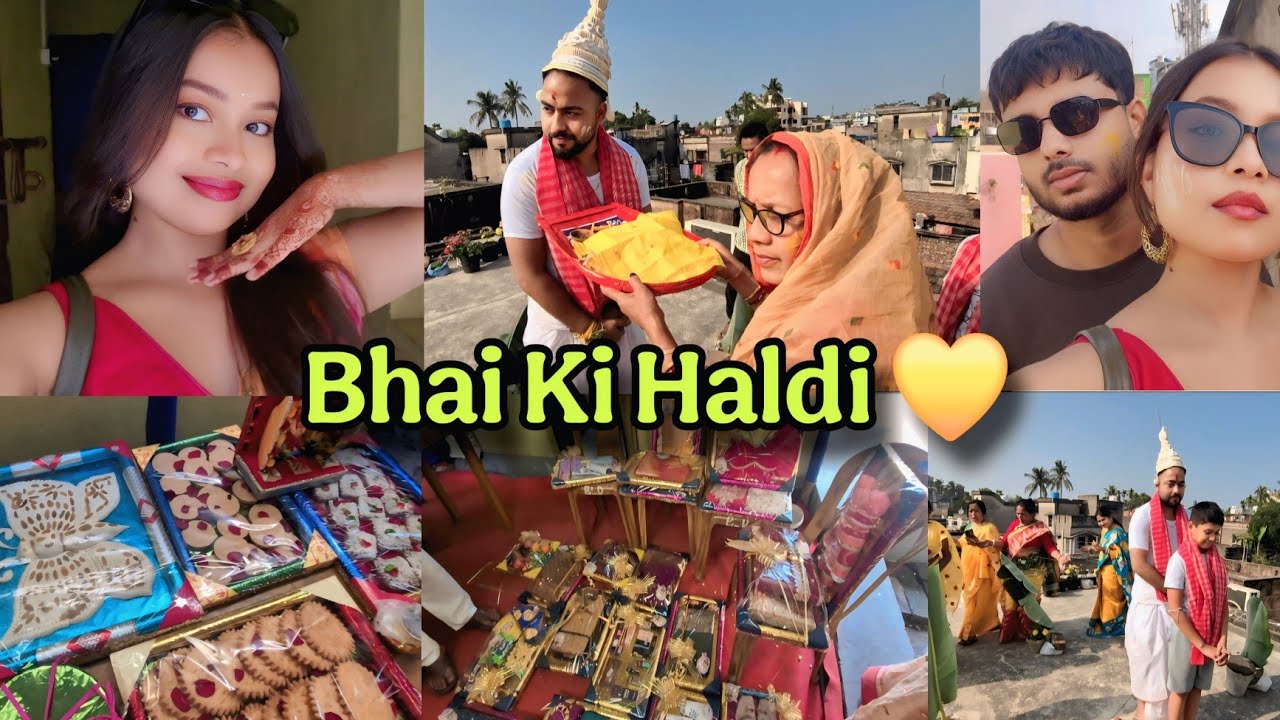 Bhai Ki Haldi Ceremony 💛 | Emotional & Fun Family Moments | Bengali Wedding Vlog