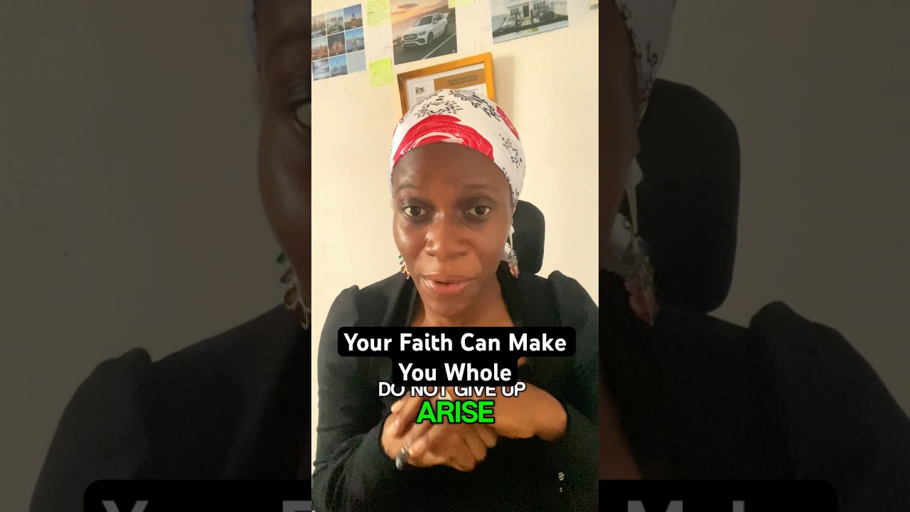 Your faith can make you whole #faith #faithhabits #youtubeshorts