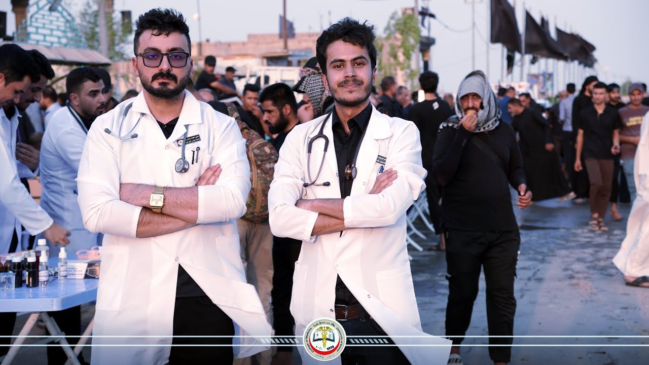 كلية الطب في جامعة سومر تخدم زوار الاربعينية من خلال المفارز الطبية على طريق الزائرين