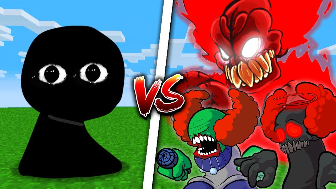 Bob vs Tricky Gang in Minecraft | Friday Night Funkin Bob Mod