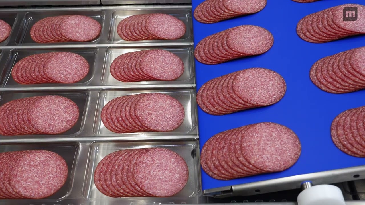 MULTIVAC Slicing & Automated Belt Loading Packaging Line Solution for Salami