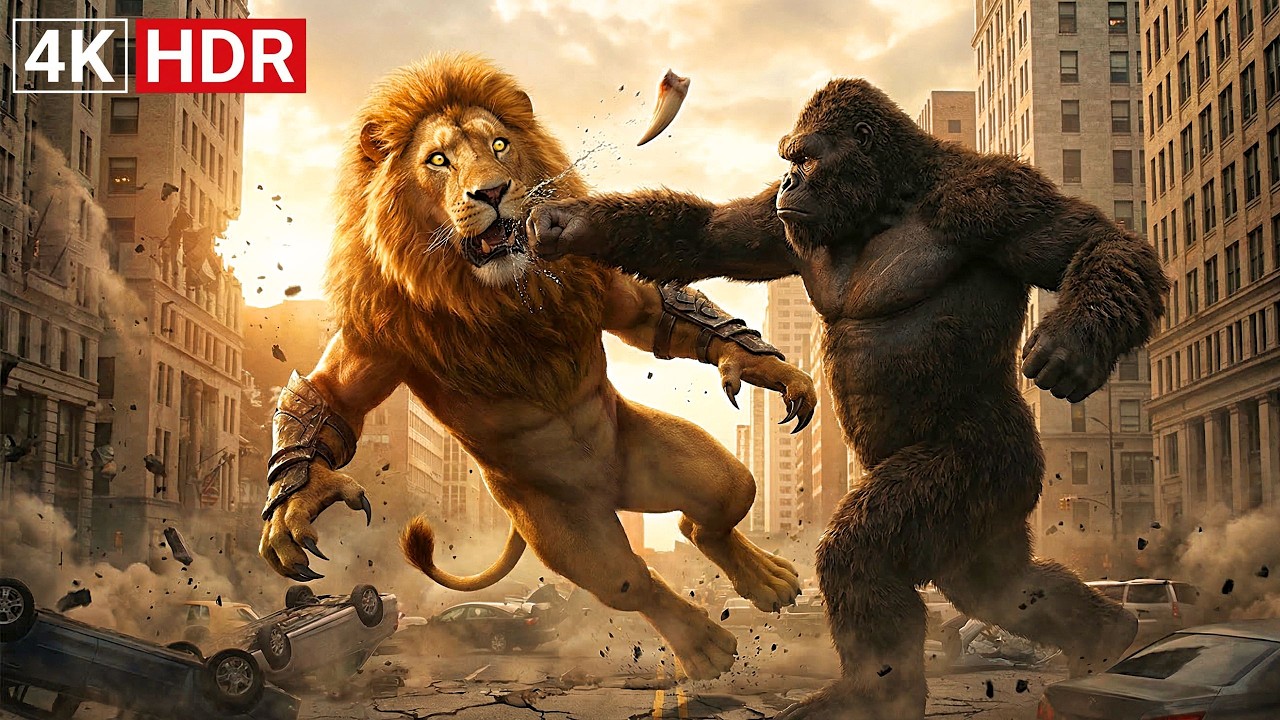 King Kong vs Giant Mutant Lion | Insane Monster Experiment Battles
