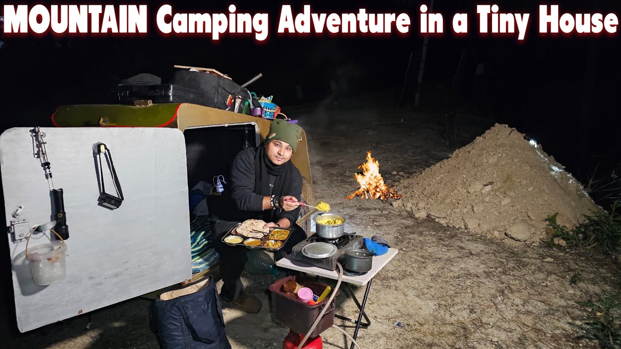 MOUNTAIN Camping Adventure in a Tiny House!