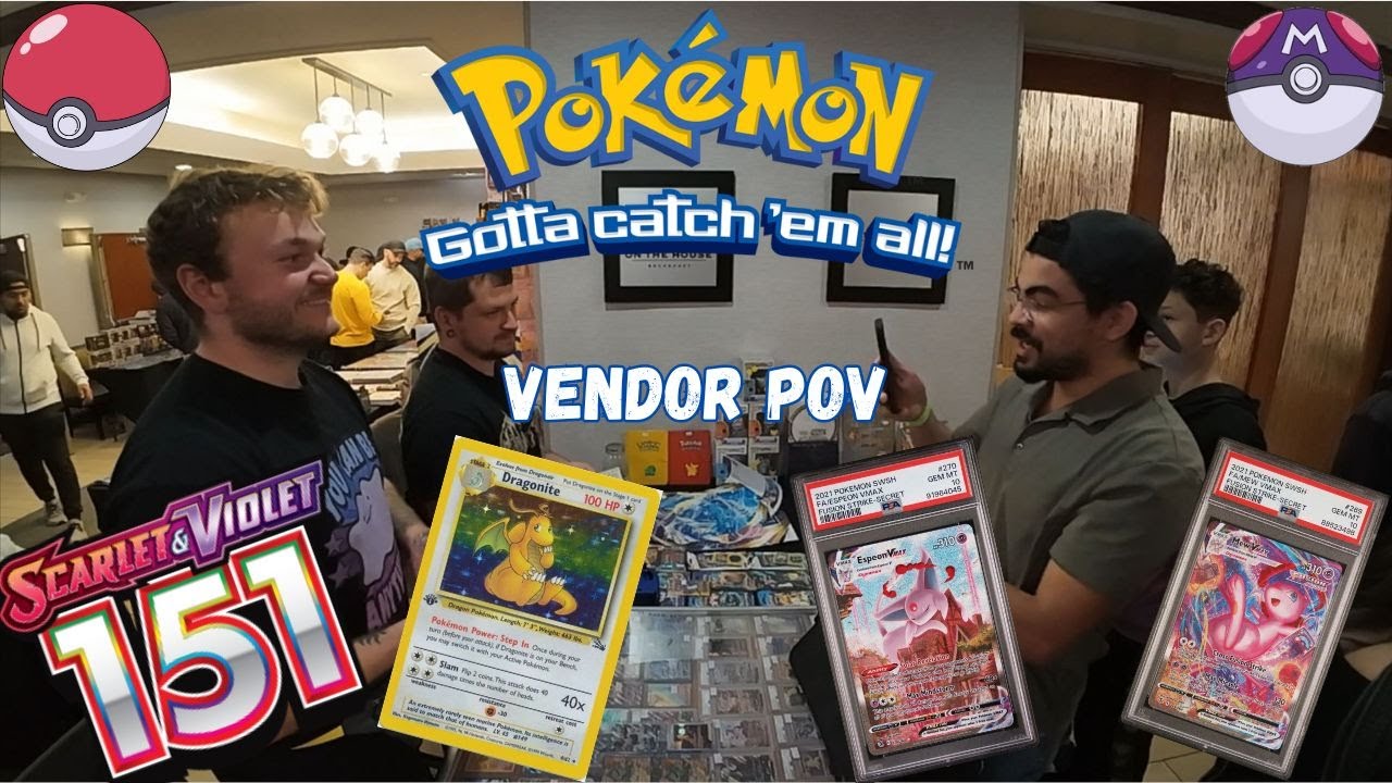 Pokemon Vendor POV | Woodbridge TCG Show May 5th | 151 IS STILL ALIVE | Espeon Extravaganza & MORE